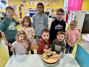 Trinômes de classe en février : nous faisons des crêpes !